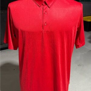 Nike Golf Polo Shirt Red Short Sleeve Standard Fit Dri-Fit Medium M